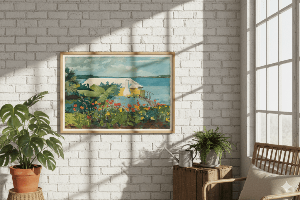 ※13: Winslow Homer’s Flower Garden and Bungalow, Bermuda: A Sunlit Pause in&nbsp;Paradise